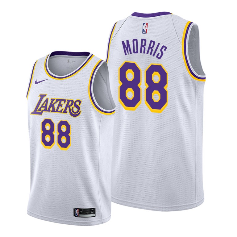 Men's Los Angeles Lakers Markieff Morris #88 NBA 2019-20 Association Edition White Basketball Jersey OET5283YS